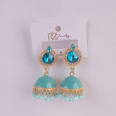 Women Traditional Earring Cyan